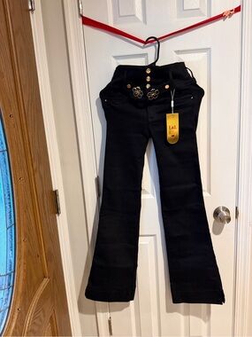 Black Women’s High-Waist Flared Jeans colombiano